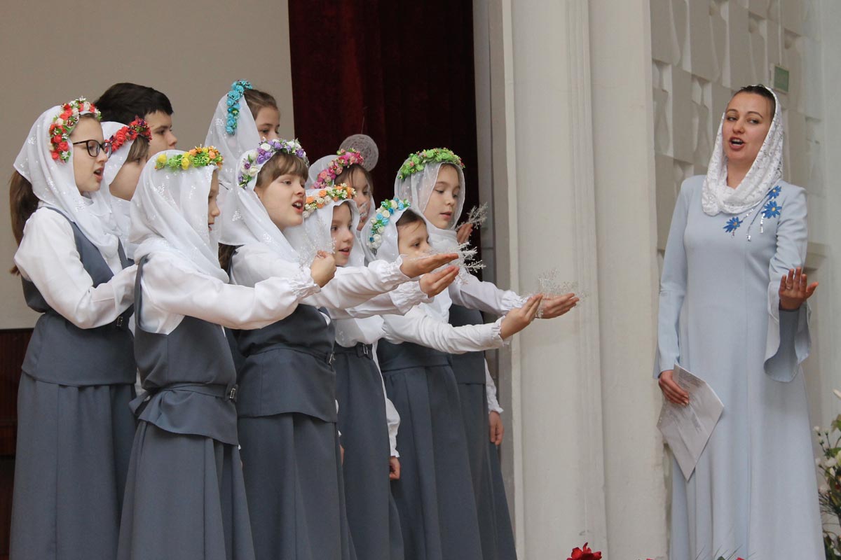 Pupils of Sunday School Congratulated Cadets of the Faculty of Corrections
